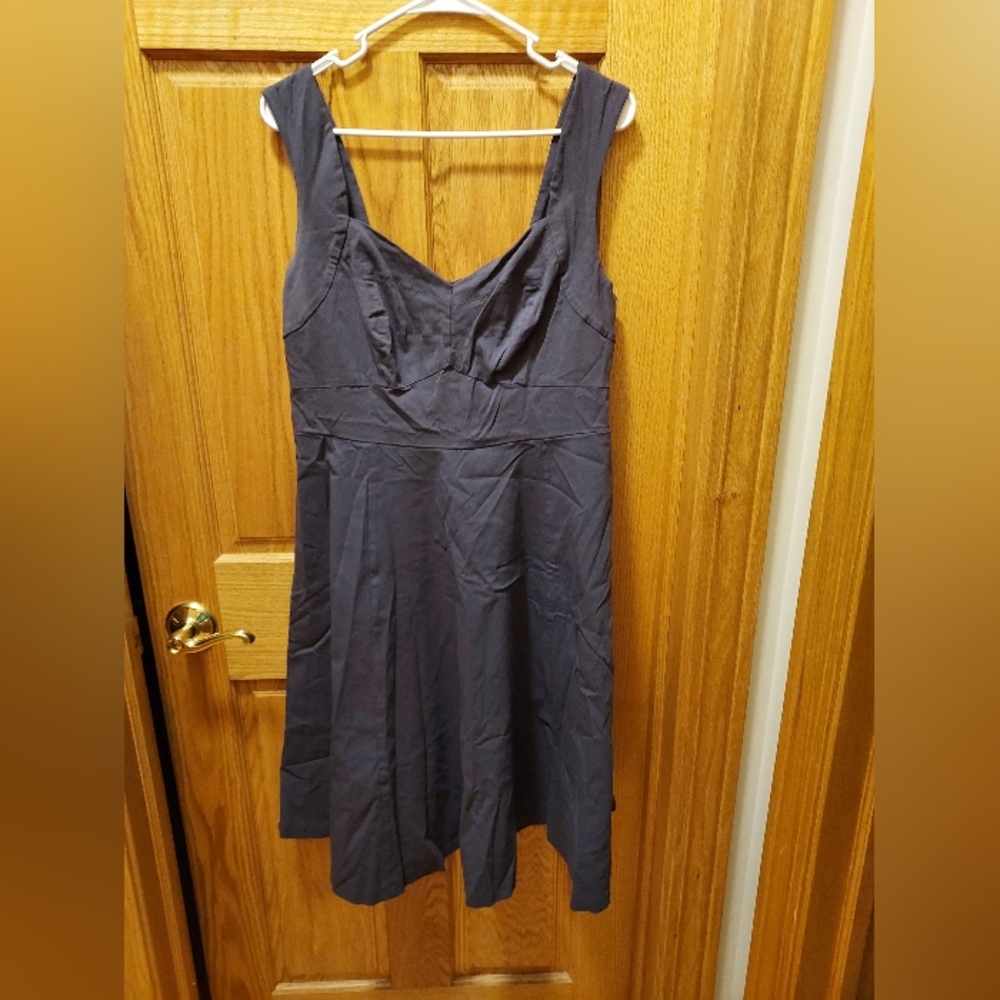 Torrid Size 16 (XL) Gray A-line Dress Sweetheart Neckline